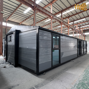 Maison conteneur moderne extensible de 40 pieds <span class=keywords><strong>sur</strong></span> 20 pieds, 5 chambres, préfabriquée, étanche, petite maison à vendre, idéale pour salle à manger, cour, ou usage scolaire - Product Image 2