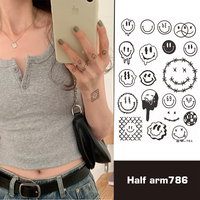Minimalismus Kleine Tattoo Designs Finger Schulter Tattoo für Mädchen Kräuter saft Letzte 15 Tage Semi permanente Tattoo Aufkleber