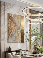 Villa haut de gamme peinture décorative salon fond Mural atmosphérique métal Texture haut de gamme hôtel suspendu peinture