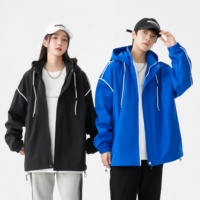 Veste d'extérieur tendance pour homme, imperméable, nouvelle veste courte ample d'automne, coupe-vent, décontractée, élégante pour la randonnée