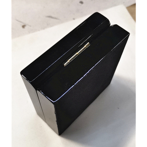 Đen Glossy phun sơn cao cấp tùy chỉnh silkscreen dập logo Khuy măng sét hộp gỗ - Product Image 6