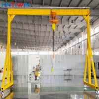 Grue portique monopoutre mobile sans rail à rotation 360 degrés, 10 tonnes, certifiée CE ISO, pour pièces détachées