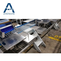 Escabeau modulaire industriel en aluminium amovible pour escalier avec mains courantes et garde-corps