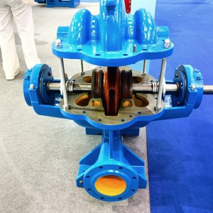 ปั๊มน้ำแบบดูดสองทาง ปริมาณน้ำสูง แบบแนวนอน โครงเหล็กหล่อ แยกครึ่ง  แบบแรงเหวี่ยง  ผลิตตามสั่งจากโรงงาน - Product Image 3