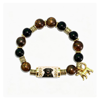 Nouveau bracelet perlé populaire pour chien, bracelet extensible en cristal, cadeau bijou pour anniversaire et fêtes