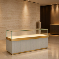 Ensemble de vitrines de présentation de bijoux sur mesure avec éclairage LED pour les magasins de détail et les projets d'aménagement de boutiques