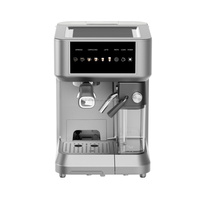 Machine à expresso à écran tactile numérique avec mousse Machine à café 19 bars Cafetières entièrement en acier inoxydable