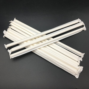 Disposable Biodegradable Paper Wrapped Paper <strong>Straw</strong> Colored Kraft Paper <strong>Straw</strong> for <strong>Milkshake</strong> Party - Product Image 3