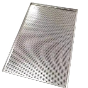 Bandeja <span class=keywords><strong>de</strong></span> malla metálica perforada <span class=keywords><strong>de</strong></span> acero inoxidable <span class=keywords><strong>de</strong></span> grado alimenticio <span class=keywords><strong>40x60</strong></span> 304 316 para hornear, secado, refrigeración, bandeja <span class=keywords><strong>de</strong></span> perforación/herramientas para hornear - Product Image 1