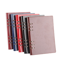 Carnet à anneaux personnalisé en cuir A5 pour la vente en gros