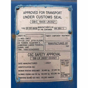 Contenedor de Envío Seco de 40HQ de Segunda Mano en Buen Estado, Unidad Robusta Totalmente Inspeccionada para Transporte Marítimo - Product Image 6