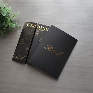Thiệp mời cưới cao cấp, thiết kế riêng, sang trọng, gấp ba, ép kim vàng - Product Image 3