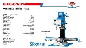 <span class=keywords><strong>Fraiseuse</strong></span> métallique à tête pivotante, SP2217-IV, 1kw, chine, petite <span class=keywords><strong>fraiseuse</strong></span> <span class=keywords><strong>fraiseuse</strong></span> de paillasse, perceuse non utilisée, SUMORE - Product Image 3