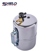 Boîte de réserve sous vide en acier 63010 Shield, 5x7in, chromée, comprend un œillet, un clapet anti-retour, des raccords et