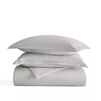 Ensemble de literie de style luxe moderne Housse de couette 3 pièces en coton antistatique confortable avec taie d'oreiller