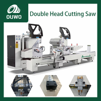 Machine de découpe CNC à double tête pour aluminium, UPVC et PVC, contrôlée par PLC, pour portes et fenêtres