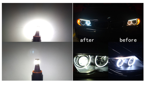 Liwiny <span class=keywords><strong>H8</strong></span> <span class=keywords><strong>Angel</strong></span> <span class=keywords><strong>Eyes</strong></span> Light 12V 40W LED Anneau Marqueur Ampoules pour E81 E82 E87 E88 E90 E91 E92 E93 E63 E64 E70 - Product Image 6