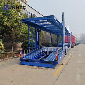 Prix usine 2 essieux voiture transporteur transporteur 8 unités voitures Semi camion <span class=keywords><strong>remorque</strong></span> avec ascenseur hydraulique voiture transporteur Semi <span class=keywords><strong>remorque</strong></span> - Product Image 3