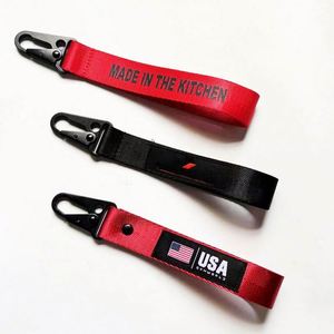 Motorcycle Key Embroidery Buckle Carabiner <b>Hook</b> <b>Clip</b> Moto Carabiner Wrist Woven Label Trend Pendant Keychain Key Holder - Product Image 5
