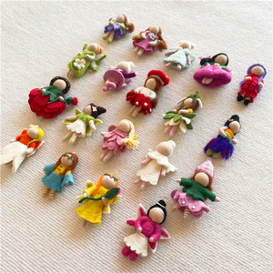 Muñeca de Fieltro Personalizada, Muñecas Miniatura Hechas a Mano, Adorno Colgante, Set de Hadas, Mini Bailarina 2441801, Muñeca de Fieltro Inspirada en Waldorf 244 - Product Image 3
