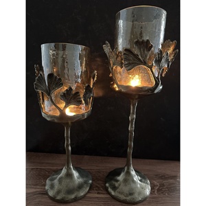 TD di lusso oro rifinito candelabro di grandi dimensioni con Logo personalizzabile per matrimonio in stile decorazioni - Product Image 2