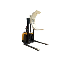 Nouveau chariot élévateur électrique pour rouleaux de papier avec capacité de charge de 2 tonnes, 4 roues motrices, pince pour rouleaux de papier