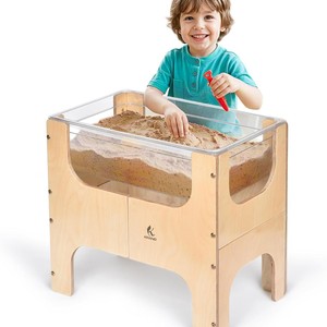 Cross-border wooden toddler toy table, children's <b>study</b> desk, portable combination table and <b>chair</b>, transparent educational - Product Image 3