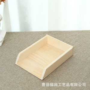 Wooden Dumpling <b>Tray</b> Rectangle Stackable Food Container For Household <b>Storage</b> - Product Image 2