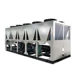 Hot sale 100-300ton industrial glycol Air Cooled Screw Water Chiller for poultry processing