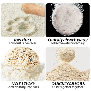 Litière pour chats en bentonite en vrac, litière agglomérante pour chats, multi-parfums, jetable, contrôle des odeurs, bâton de litière pour chats - Product Image 4