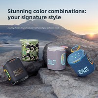 Zealot S122 Altavoz Portátil de 25W, 5.4 Pulgadas, Resistente al Agua IPX6, Diseño Compacto Tipo Barra, Luces RGB, Batería de 6000mAh, para Camping