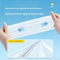 Imperméables jetables en PE transparents et épaissis pour situations d'urgence, concerts, camping, randonnée, cyclisme, adultes, en gros