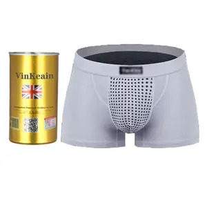 Gray Men's Underwear Milk Silk Boxer Pants 22 Magnet Health Direct Supply British Sweatpants Shorts Men's Pants Trousers