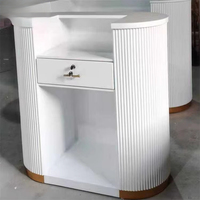 Meuble de réception sur mesure de petite taille pour salon de beauté, comptoir de réception, bureau d'accueil