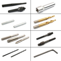 Kit de 16 outils de réparation de filetages de bougies de préchauffage endommagées pour garage automobile