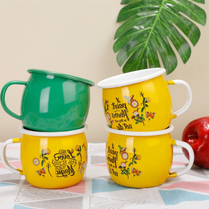 ถ้วยนมเซรามิกขนาด350มล. แก้วเคลือบสำหรับร้านกาแฟของขวัญทางธุรกิจคลาสสิกสมัยใหม่ปรับแต่งโลโก้ได้ - Product Image 1