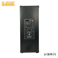 Altavoces de escenario de alta gama Laix DS-8 con caja de madera, luz LED, doble woofer de 12 pulgadas, 120W+120W, potentes, para cine en casa y audio estéreo.