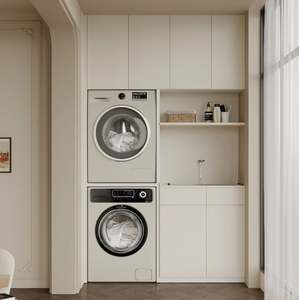 Armoires de lave-linge de balcon personnalisées, armoires de balcon personnalisées, ensembles de meubles de balcon - Product Image 1