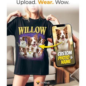 Camiseta personalizada con foto y nombre, camiseta de algodón unisex, diseño retro transpirable para regalo de San Valentín - Product Image 4