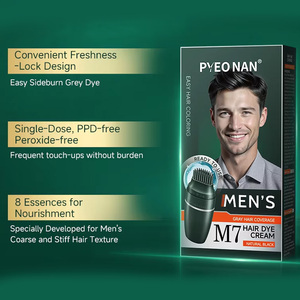 <span class=keywords><strong>Crema</strong></span> de Tinte <span class=keywords><strong>para</strong></span> <span class=keywords><strong>Cabello</strong></span> Negro <span class=keywords><strong>para</strong></span> Hombres, Natural, Sin Amoníaco, a Base de Hierbas, <span class=keywords><strong>para</strong></span> Colorear el <span class=keywords><strong>Cabello</strong></span> y Teñir la Barba a Diario, Botella de 50 ml con Peine - Product Image 4