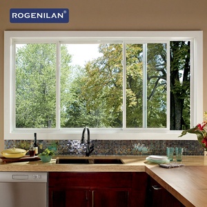 Ventana Corredera de Doble Acristalamiento Insonorizada Rogenilan para <span class=keywords><strong>Cocina</strong></span>, Ventanas Correderas de Aluminio con Vidrio Low-e y Mosquitera - Product Image 2