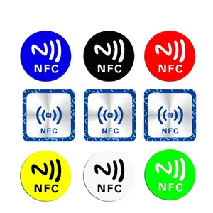 13.56mhz RFID yapışkanlı etiket stickerı evrensel etiket 25mm en iyi fiyat nfc etiketi telefon için