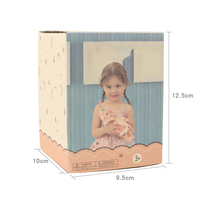 Poupée personnalisée jouet pour enfants Boîte d'emballage vide en papier Boîte en carton ondulé pliable avec fenêtre en PVC