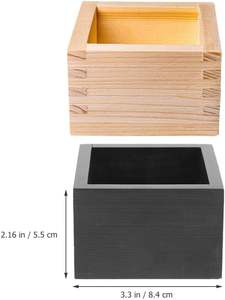 Caja de madera cuadrada de estilo japonés para tazas de <span class=keywords><strong>sake</strong></span> Solución de almacenamiento de material de madera para entusiastas del <span class=keywords><strong>sushi</strong></span> y el <span class=keywords><strong>sake</strong></span> - Product Image 6