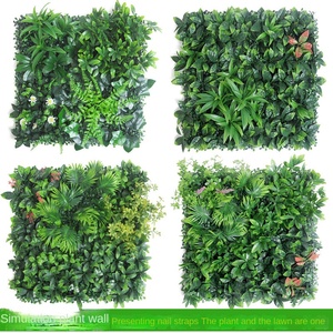 Pelouse artificielle extérieure d'eucalyptus simulée Milan herbe verte décoration murale image mur de fond 50cm * 50cm - Product Image 2
