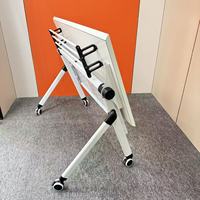 Meubles de bureau modernes en métal, table pliante, bureau d'ordinateur exécutif, bureau d'étude modulaire, facile à assembler, Escritorio Caster, vente chaude, pas cher