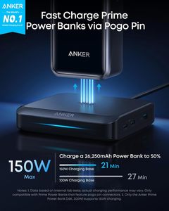 ANKER Prime 300W 26250mAh Power Bank, Base de Carga Nano para Laptop y Escritorio, Carga Rápida de 3 Puertos con A110A+A1903, Alta Capacidad de 26250mAh - Product Image 4