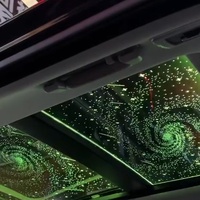 Remodelage de voiture Toit ouvrant intérieur décoratif Ciel étoilé Film Lumière de voiture Toit ouvrant panoramique Ciel étoilé Changement de couleur Riche en motifs