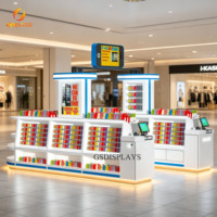 Kiosco de Exhibición de Teléfonos Móviles con Iluminación LED Personalizada, Mostrador de Vidrio para Reparación de Teléfonos, Vitrina con Pantalla