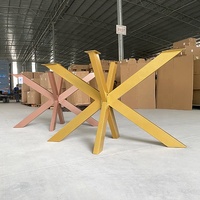 Pied de meuble en fonte, hauteur d'araignée, meuble de table en acier et métal, parfait pour une salle à manger